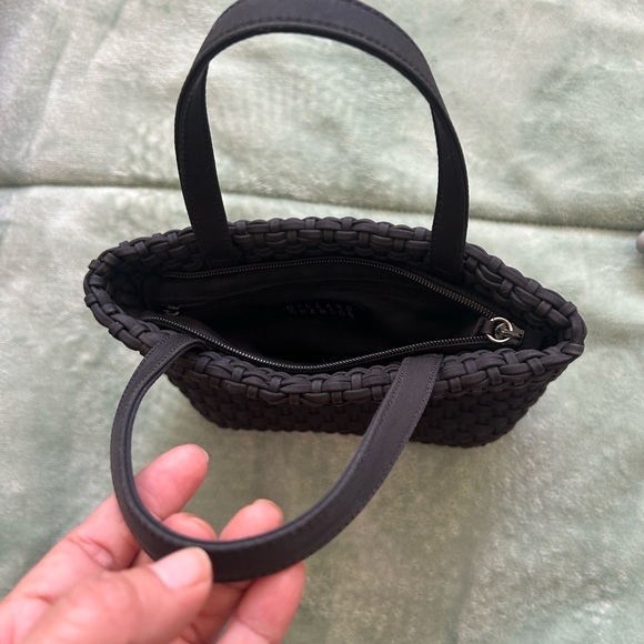 Hillard & Hanson Black Woven Tote - Picture 6 of 8